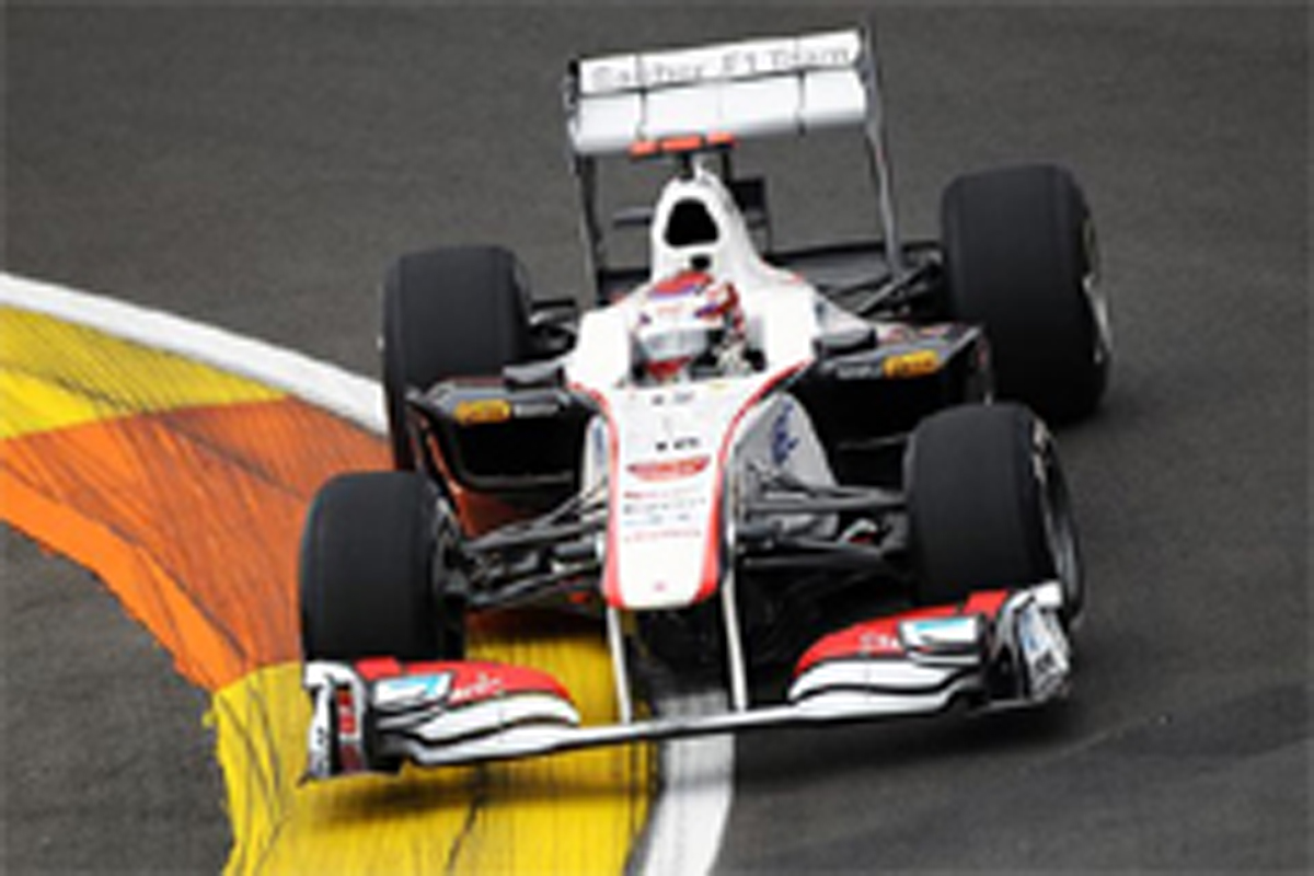 ザウバー：小林可夢偉は17番手 （F1ヨーロッパGP初日）