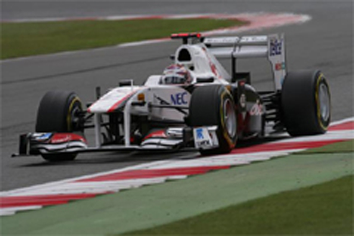 ザウバー：小林可夢偉はオイル漏れでリタイア （F1イギリスGP）