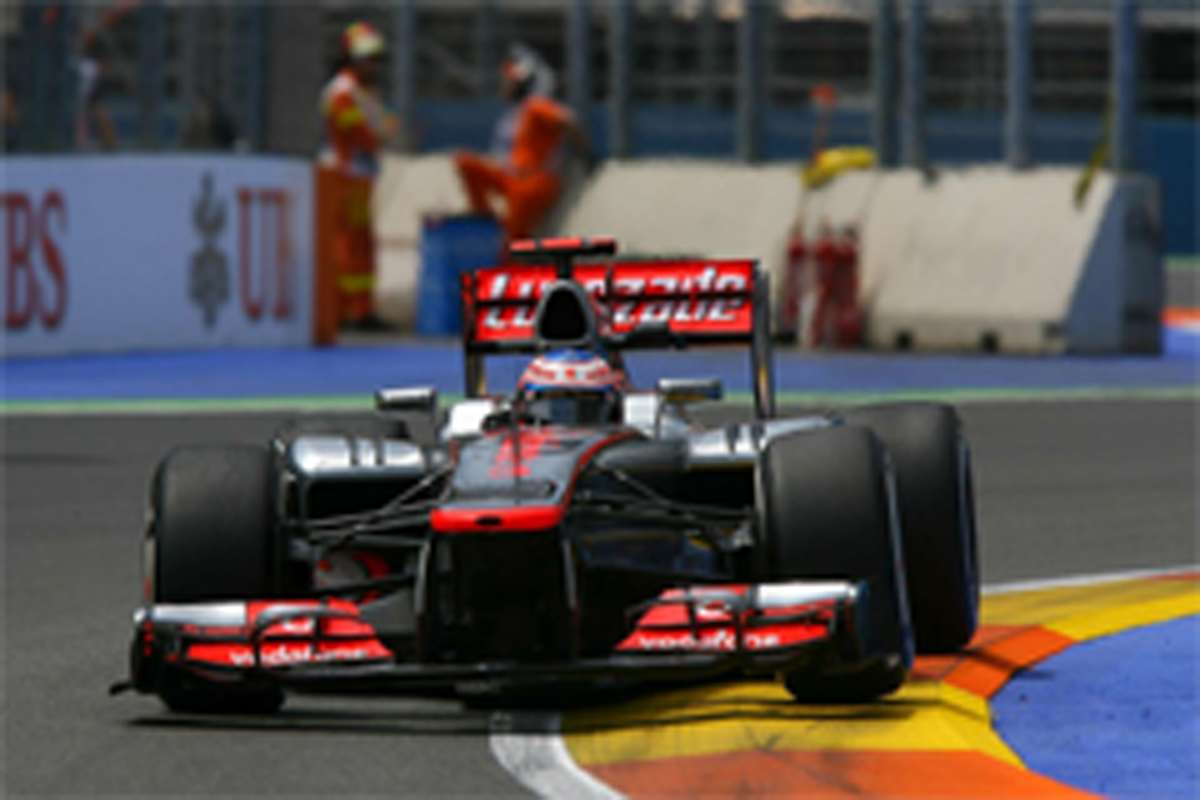 F1ヨーロッパGP フリー走行3回目：ジェンソン・バトンがトップタイム