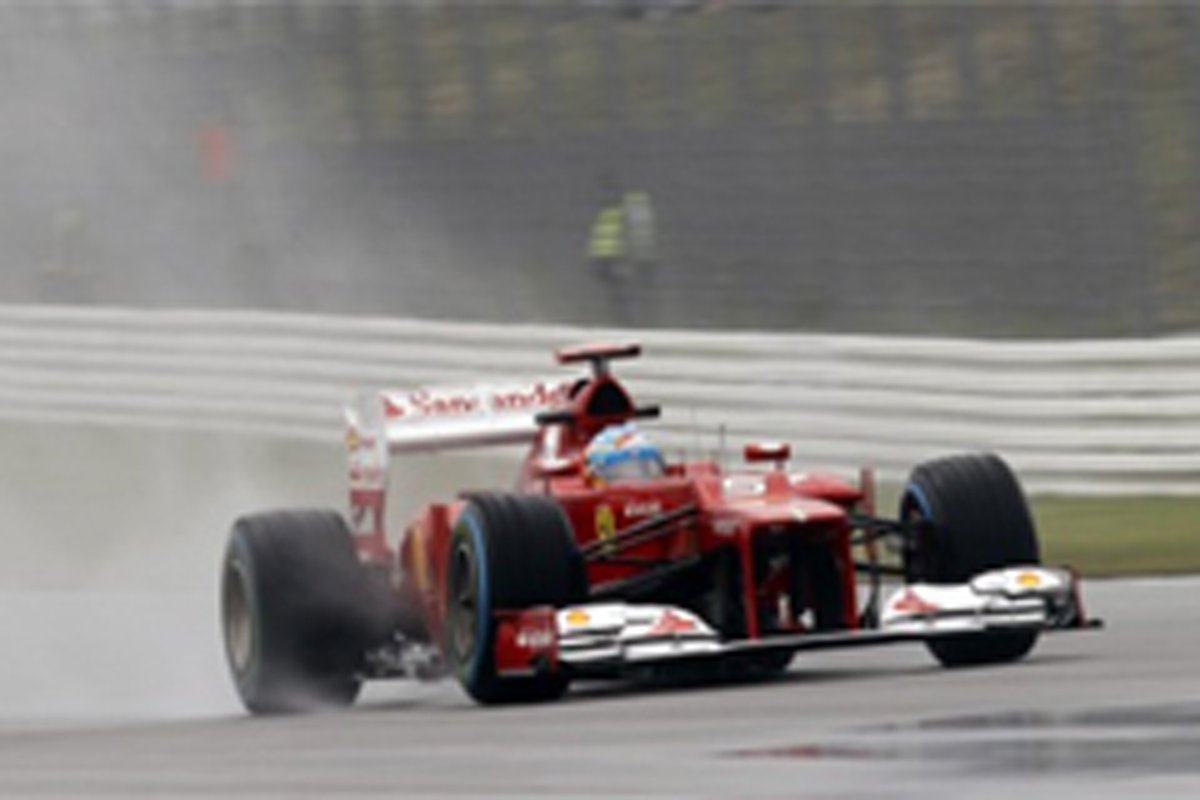 F1ドイツGP 予選：雨のなかフェルナンド・アロンソがポールポジション