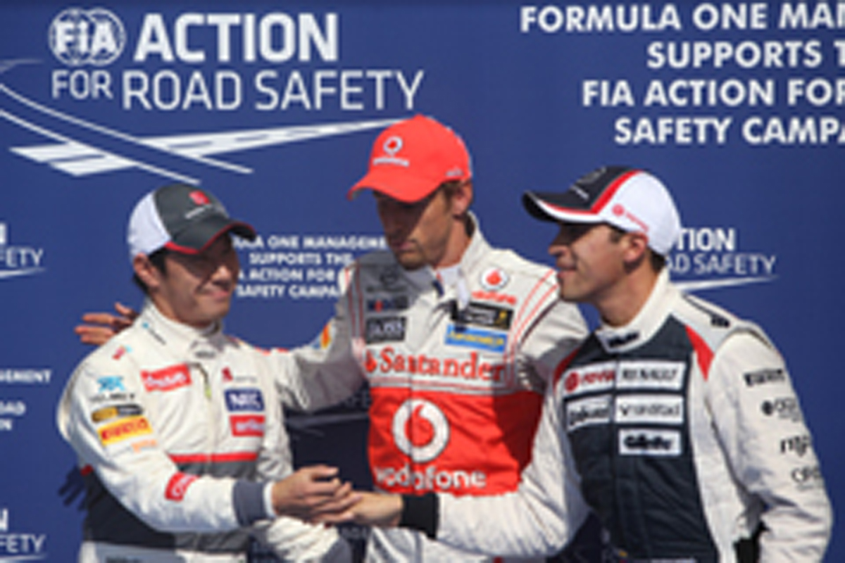 F1ベルギーGP：スターティンググリッド