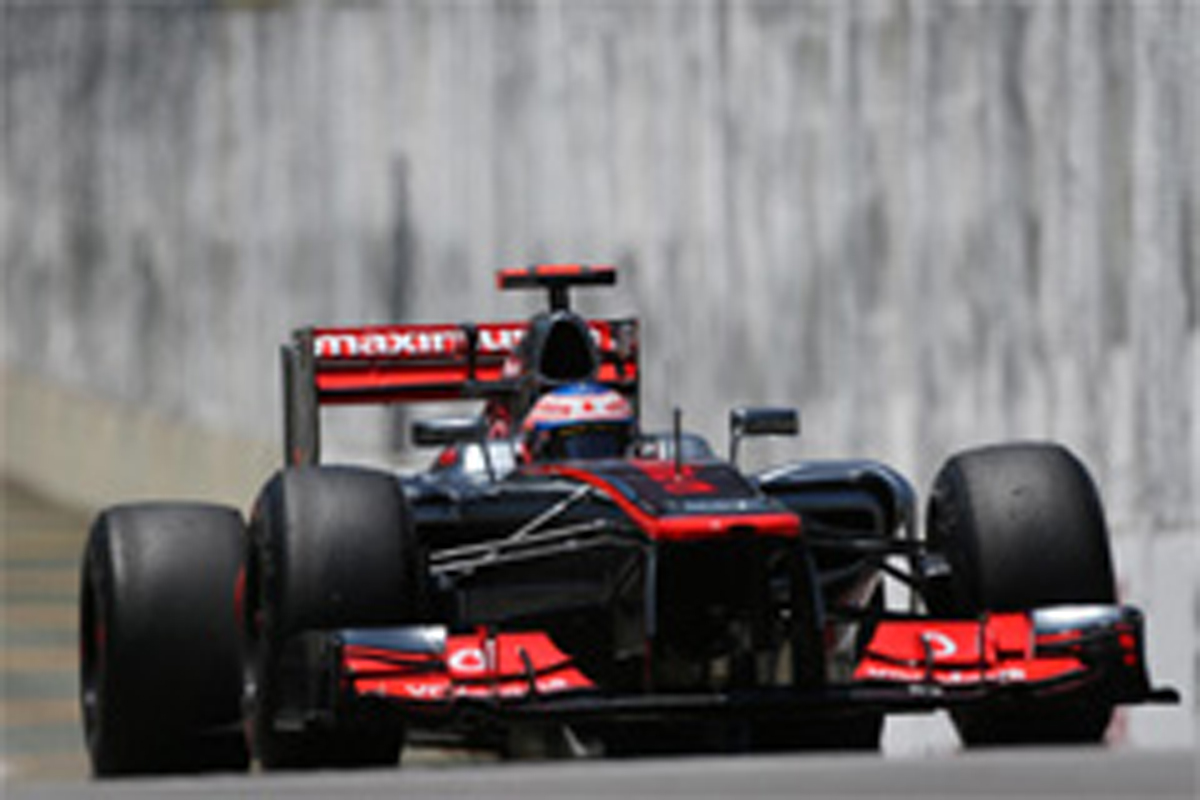 F1ブラジルGP フリー走行3回目：ジェンソン・バトンがトップタイム
