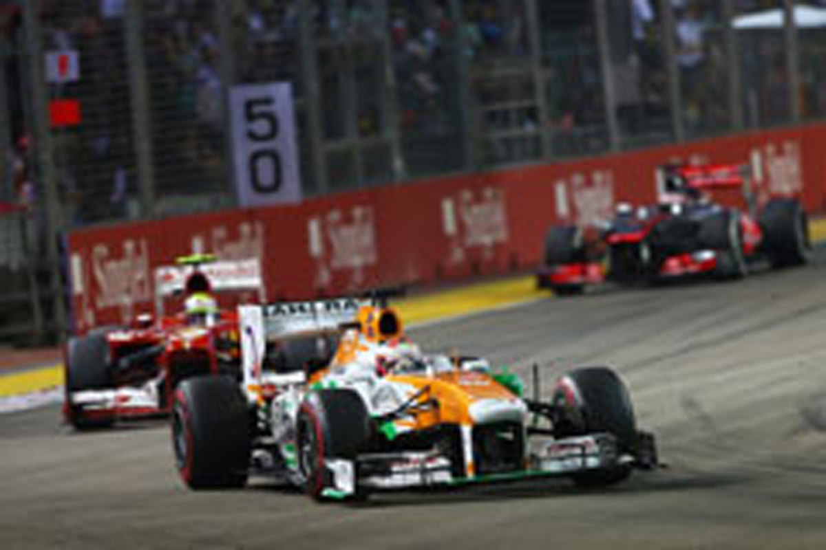 フォース・インディア：スーティルが1ポイント獲得 （F1シンガポールGP）