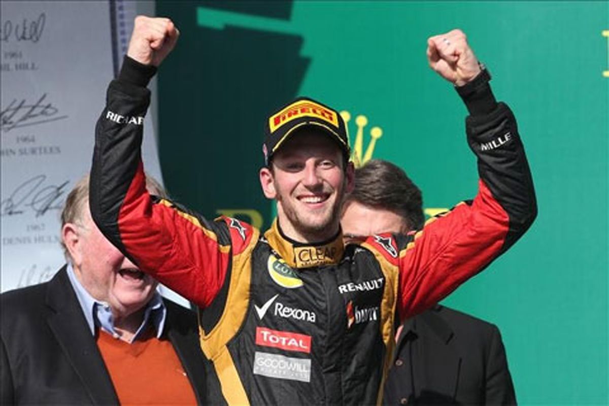 ロータス：ロマン・グロージャンが2位表彰台 （F1アメリカGP）