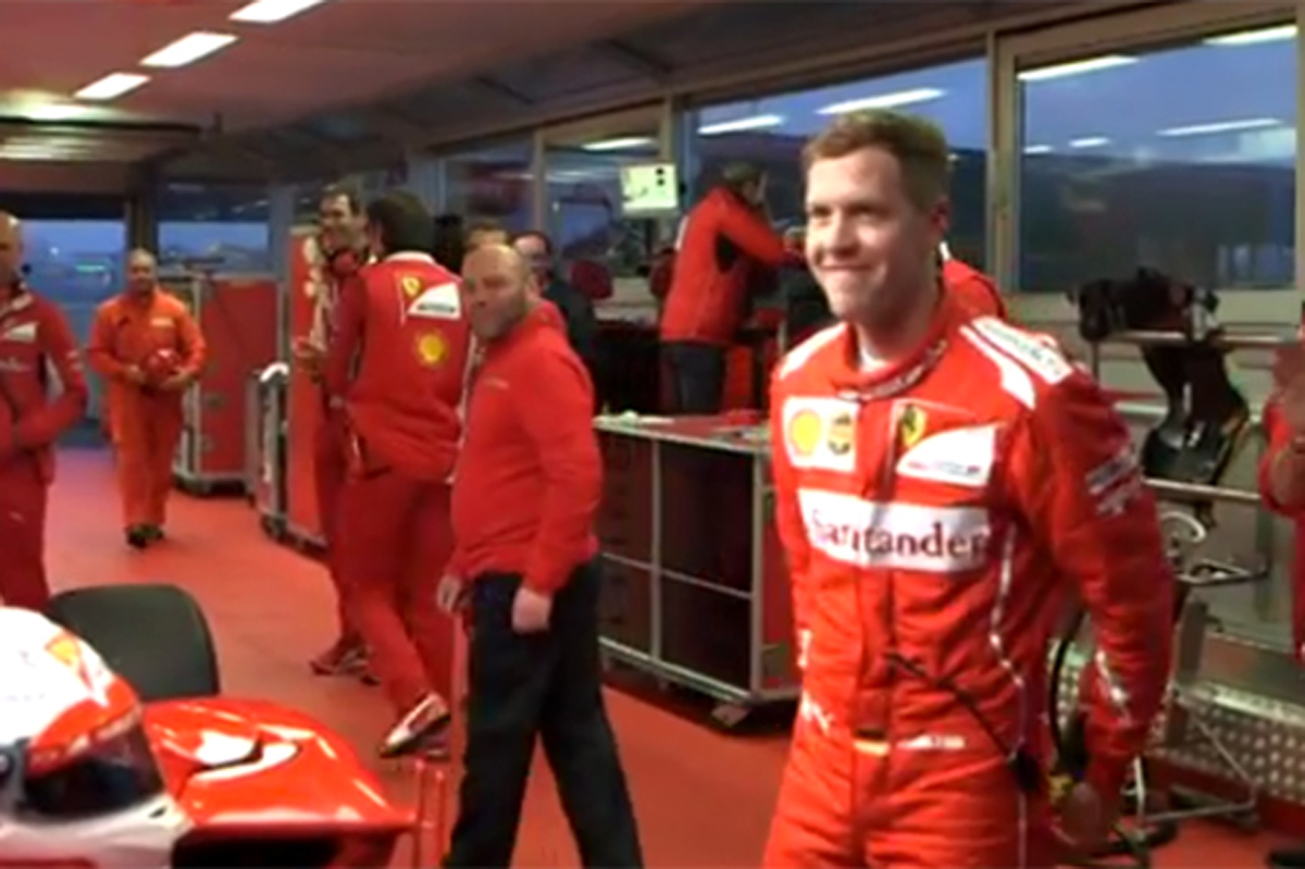 【動画】 セバスチャン・ベッテル、フェラーリで初テスト走行