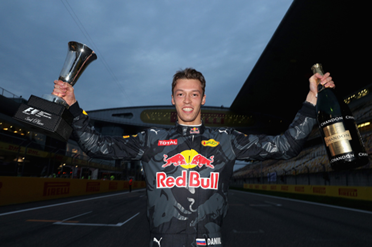 ダニール・クビアト、F1中国GPの“ドライバー・オブ・ザ・デー”賞を獲得
