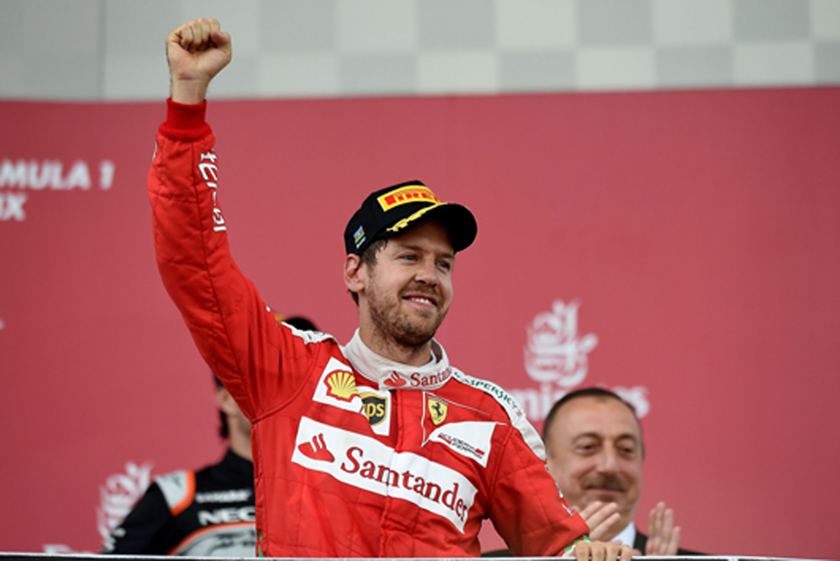 フェラーリ：セバスチャン・ベッテルが2位表彰台 / F1ヨーロッパGP