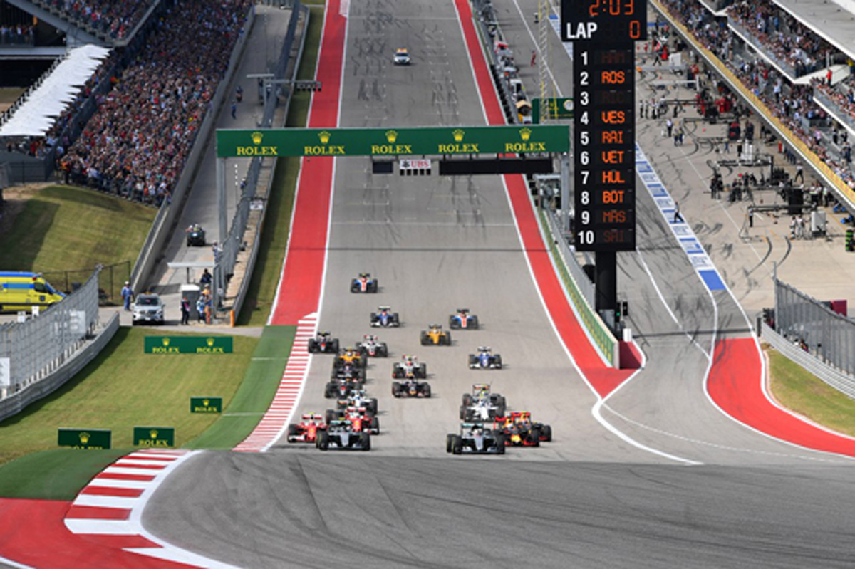 F1アメリカGP 結果：ルイス・ハミルトンがポール・トゥ・ウィン