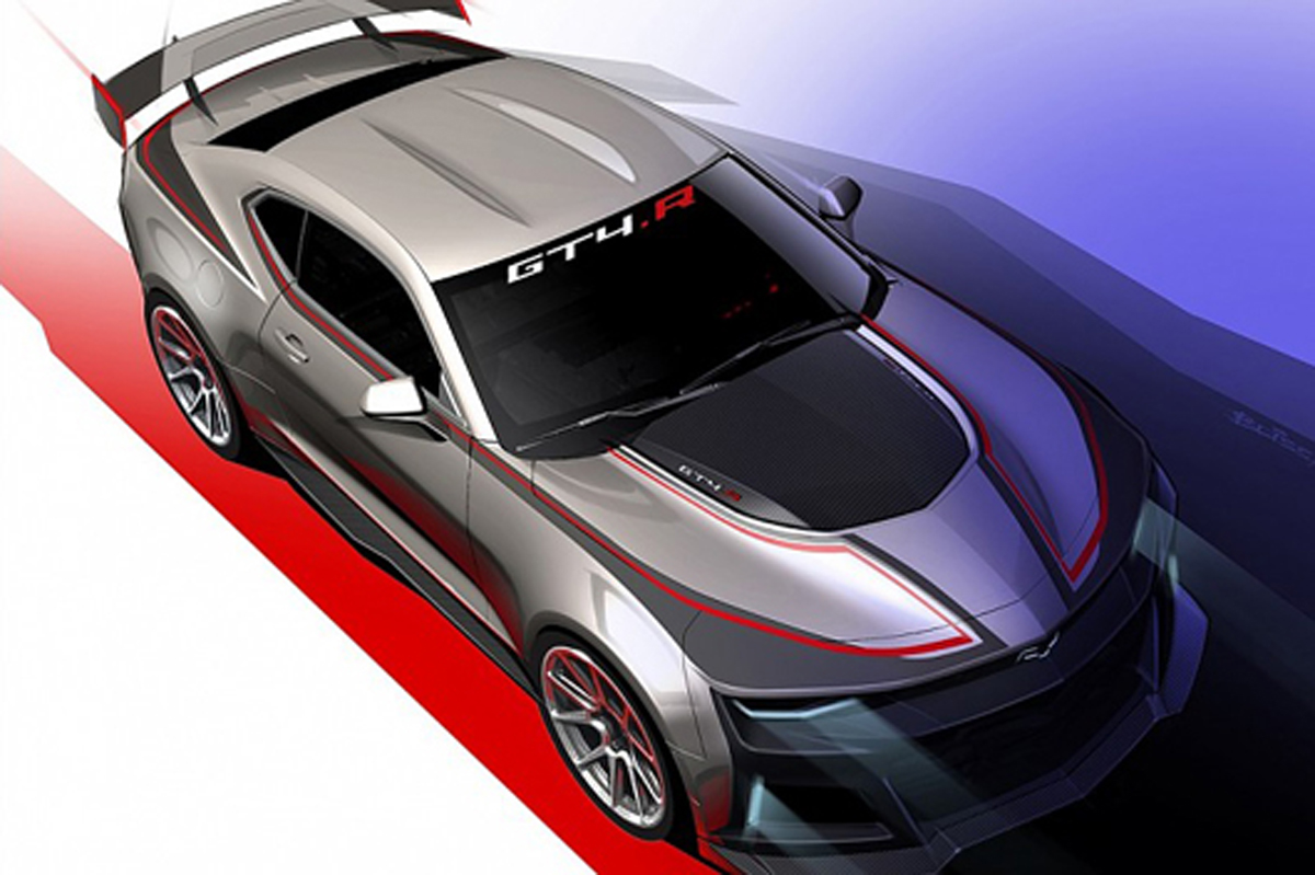 シボレー、GT4マシン『カマロ GT4.R』のイメージ画像を公開