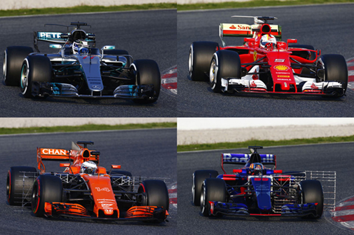 2017年 F1マシン 走行画像