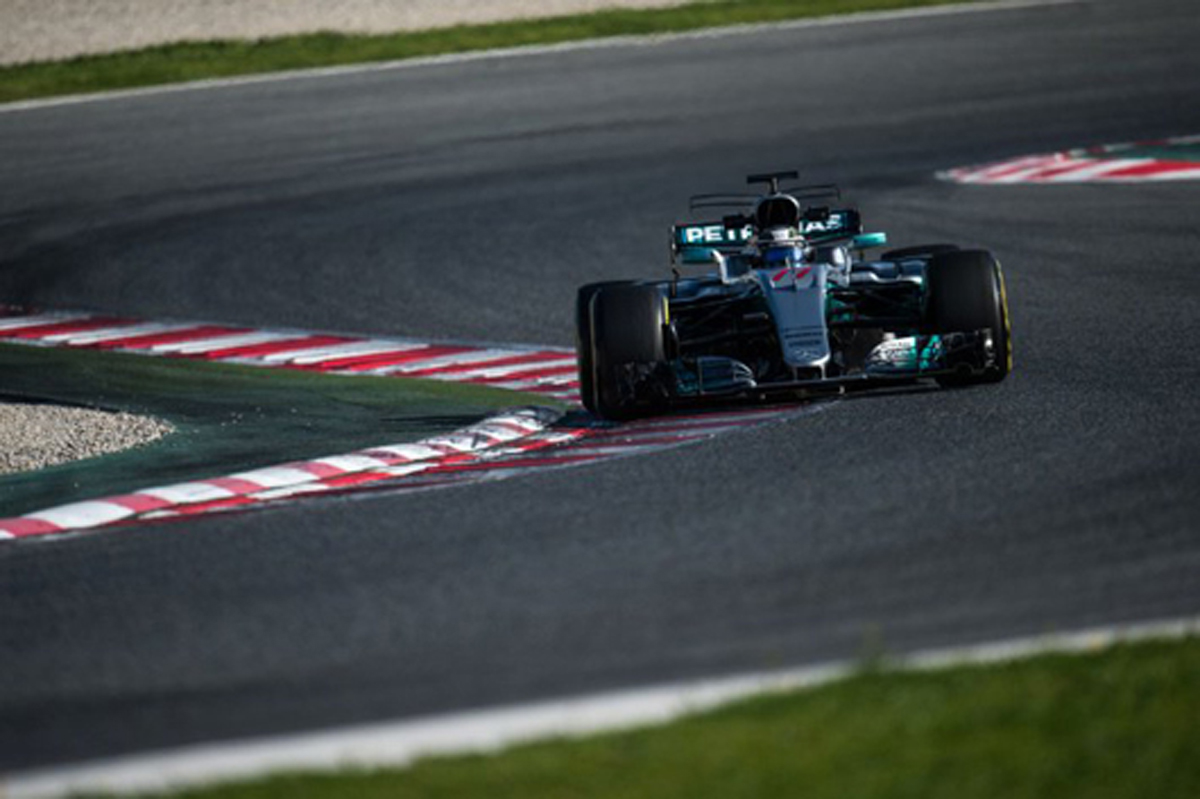 F1 第2回バルセロナテスト 2日目：ボッタスが午前に最速タイムを更新