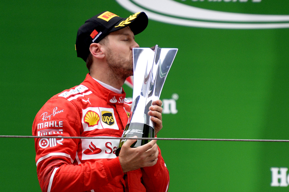 フェラーリ：セバスチャン・ベッテルが2位表彰台 / F1中国GP