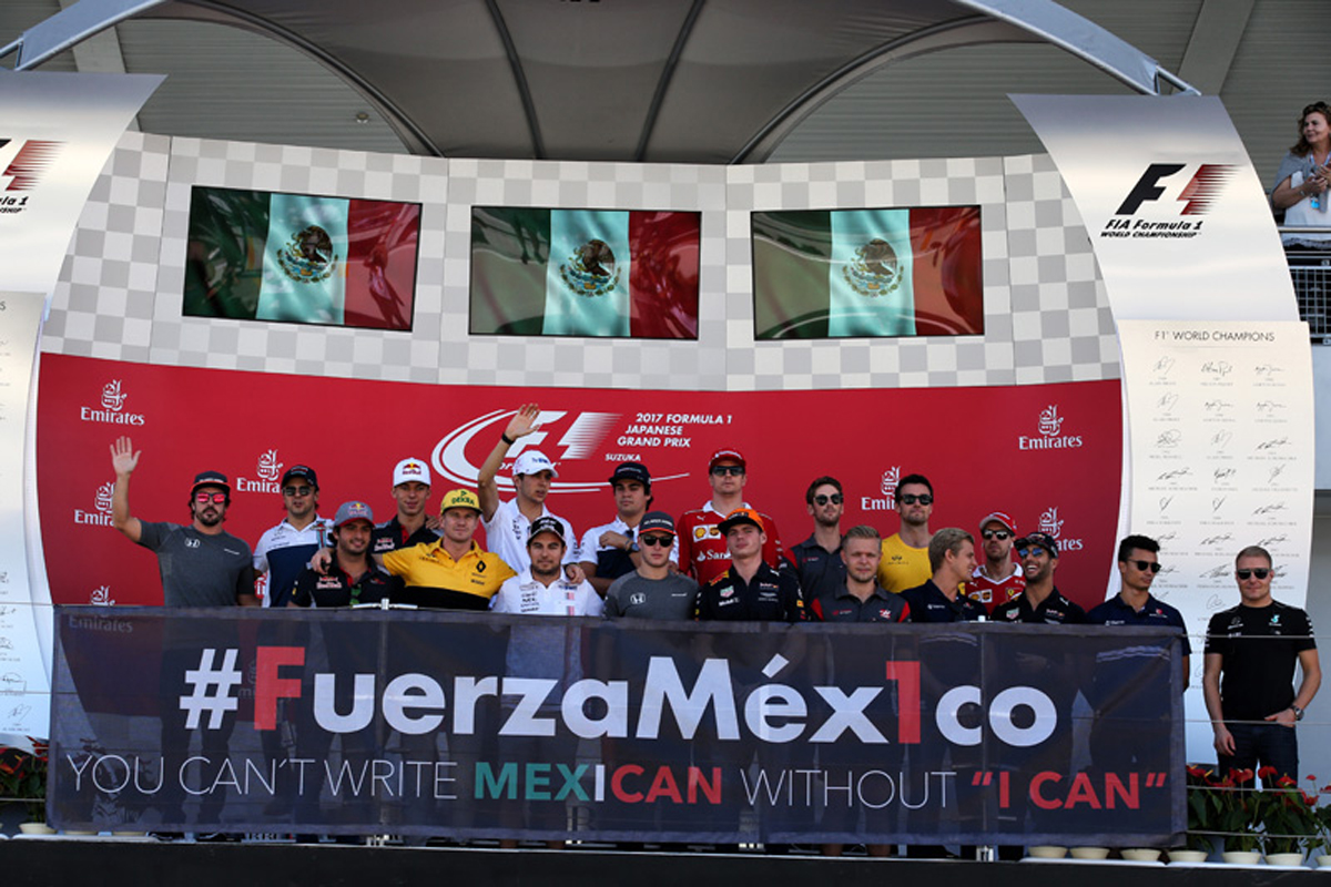 F1メキシコグランプリ：決勝前に地震の犠牲者に1分間の黙祷