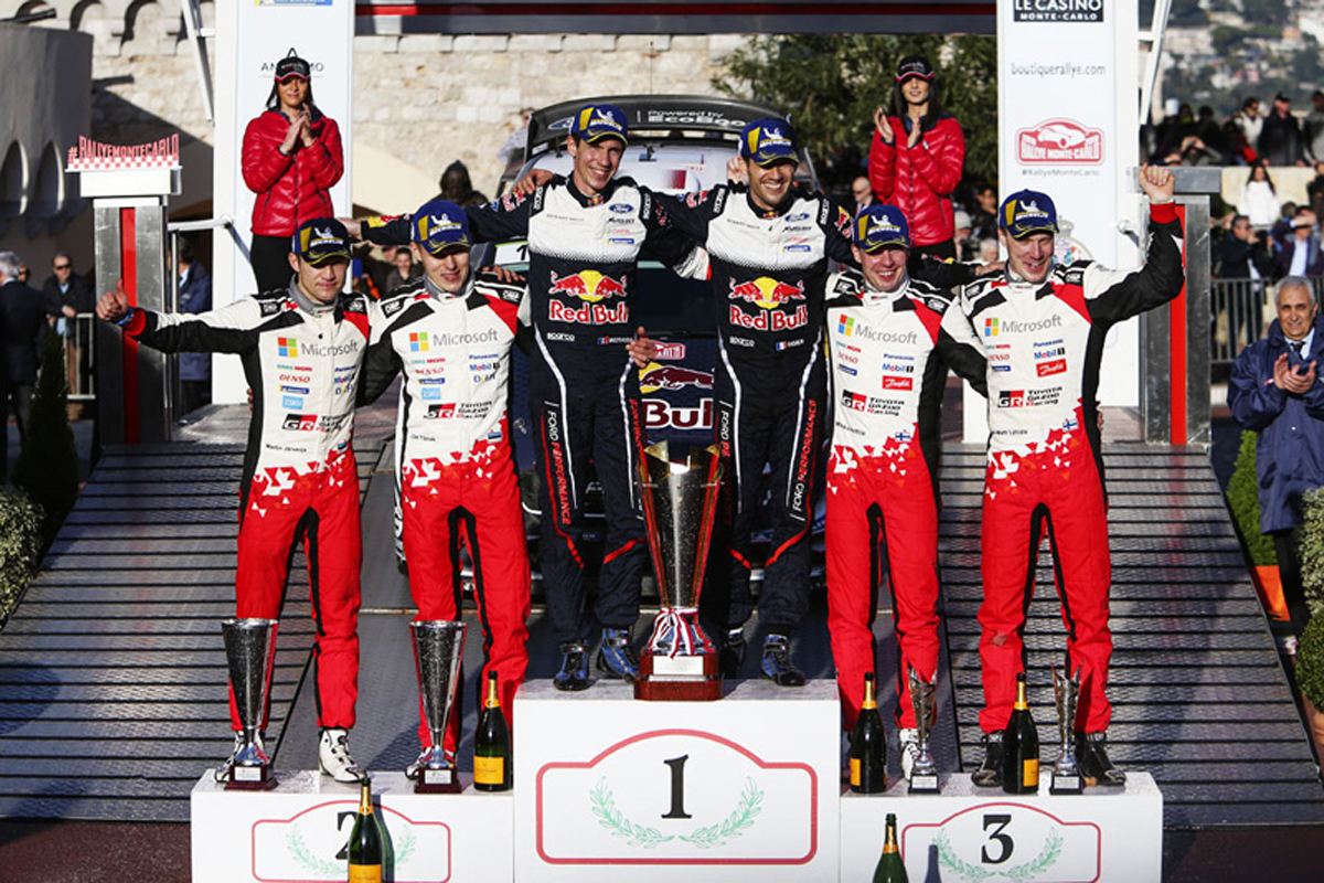 【WRC】 トヨタ：開幕戦でタナックが2位、ラトバラが3位でダブル表彰台
