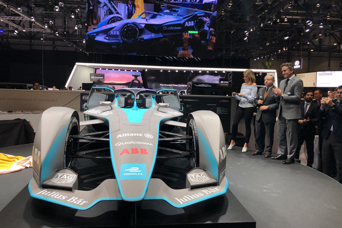 【フォーミュラE】 第2世代モデルとなる新型マシンの実車を公開