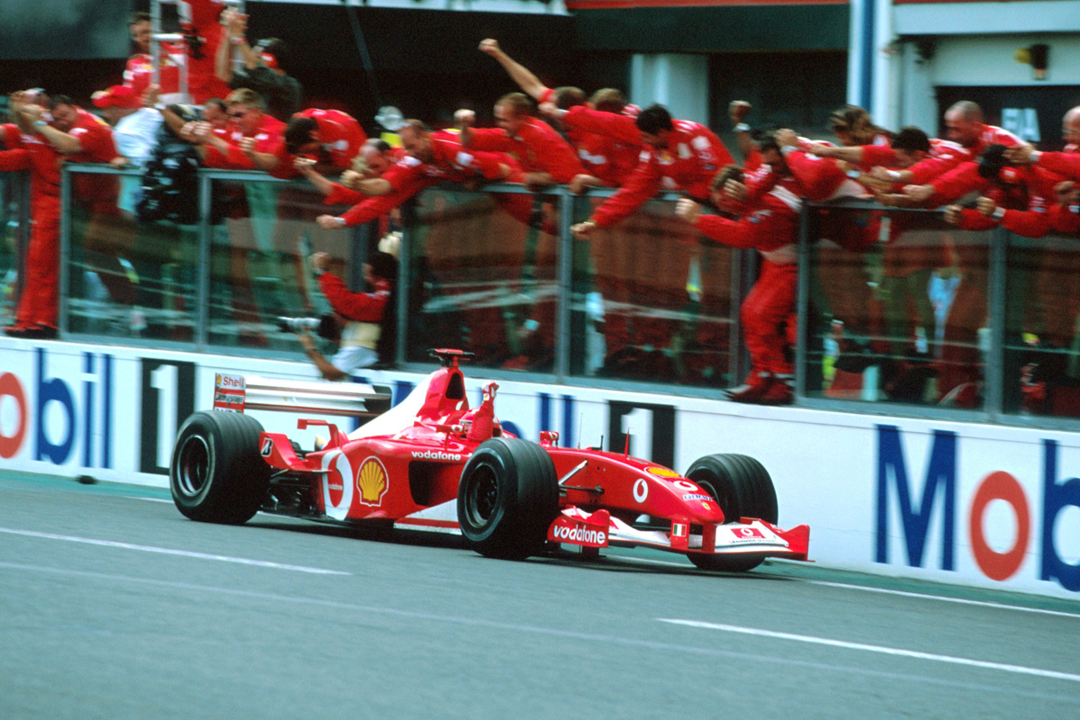 ミハエル・シューマッハのフェラーリ F2002がオークションに登場