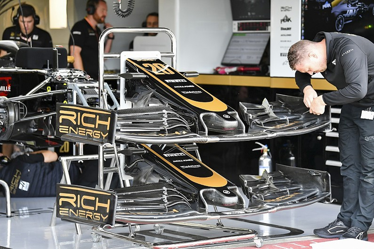 ハースF1チーム、F1イギリスGPではリッチエナジーのロゴを掲載