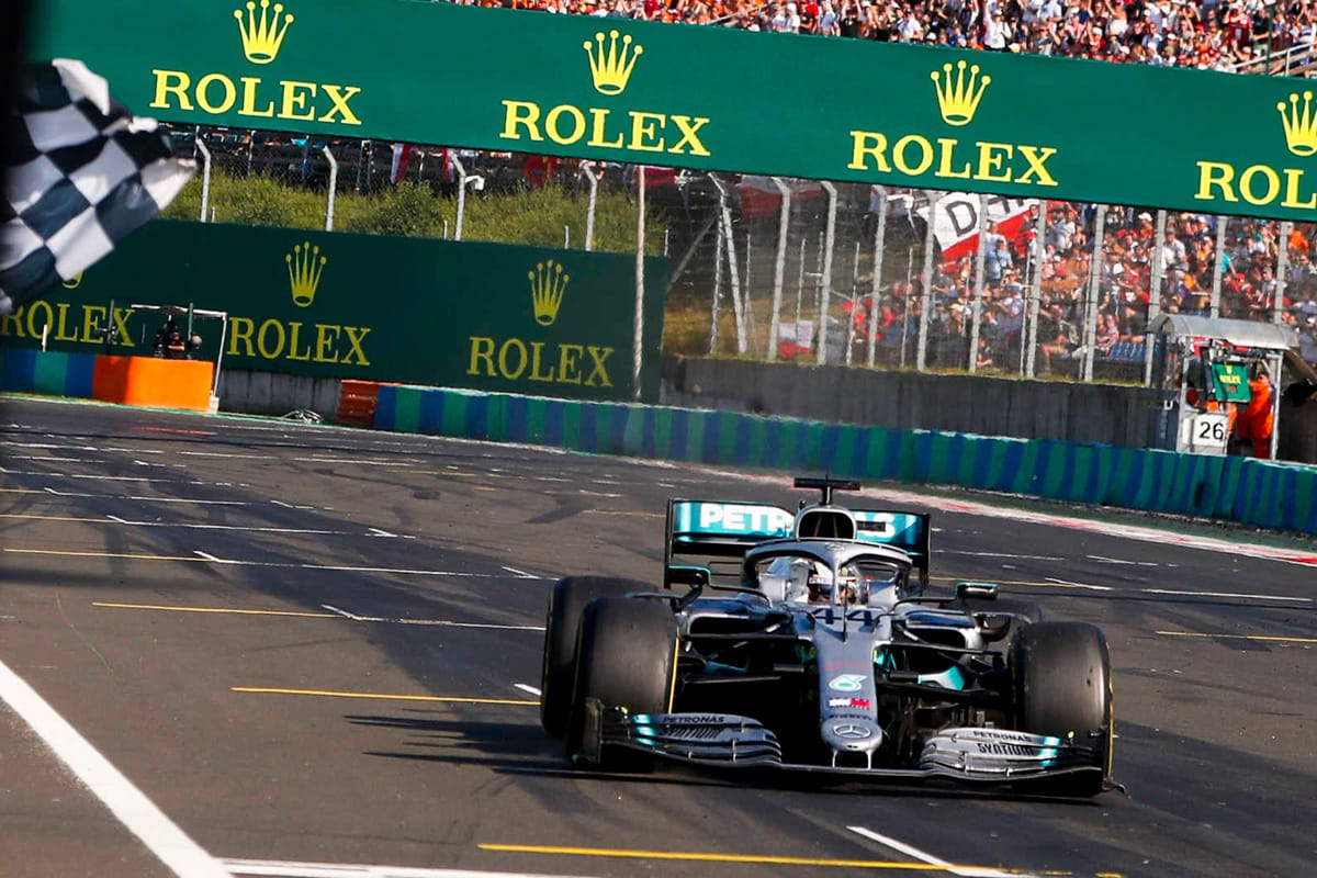 F1ハンガリーGP 結果 | ハミルトン今季8勝目 フェルスタッペン2位表彰台