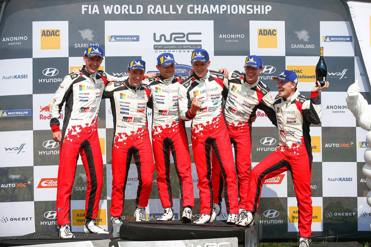 【速報】 トヨタ、WRCラリー・ドイチェランドで1-2-3表彰台を独占！