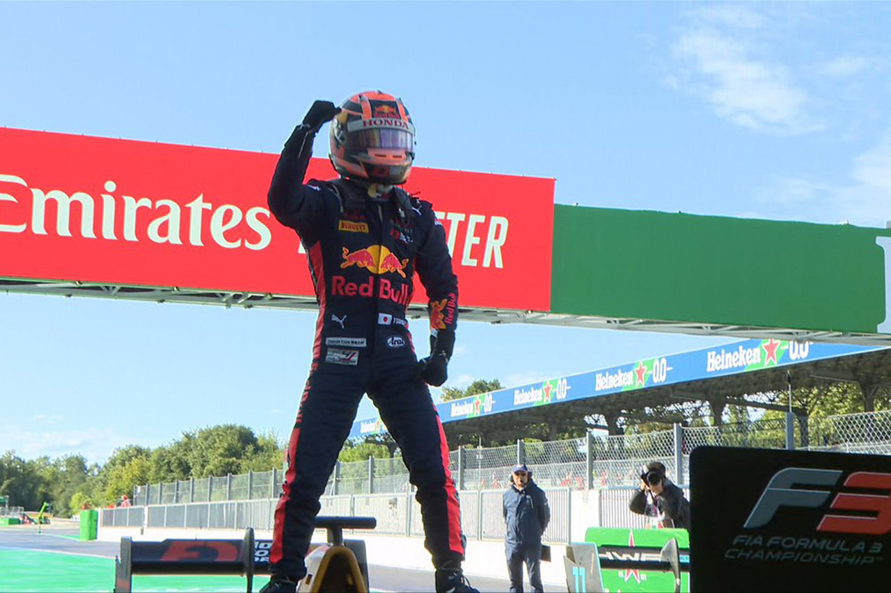 【速報】 角田裕毅、FIA F3イタリア大会のレース2で初優勝！
