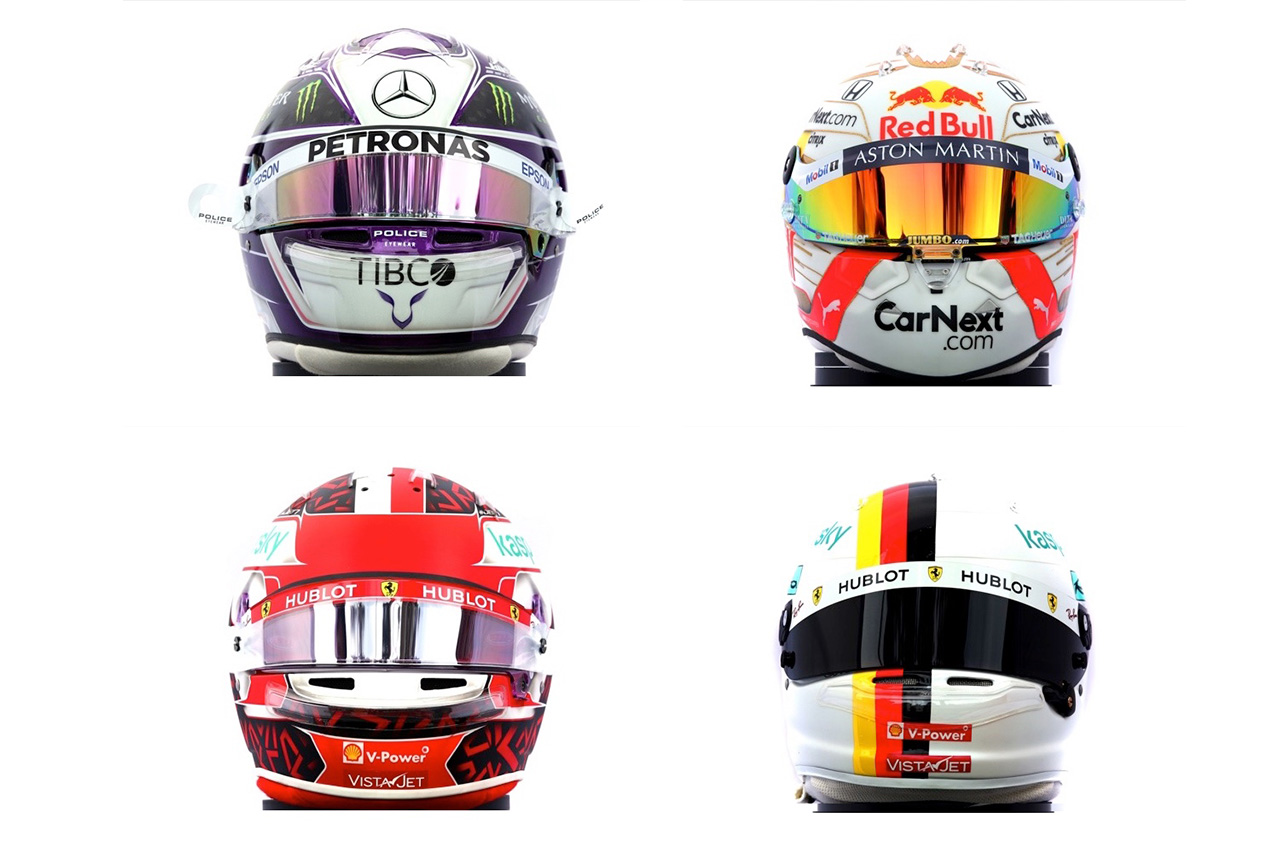 2020年のF1世界選手権：F1ドライバー ヘルメット 一覧
