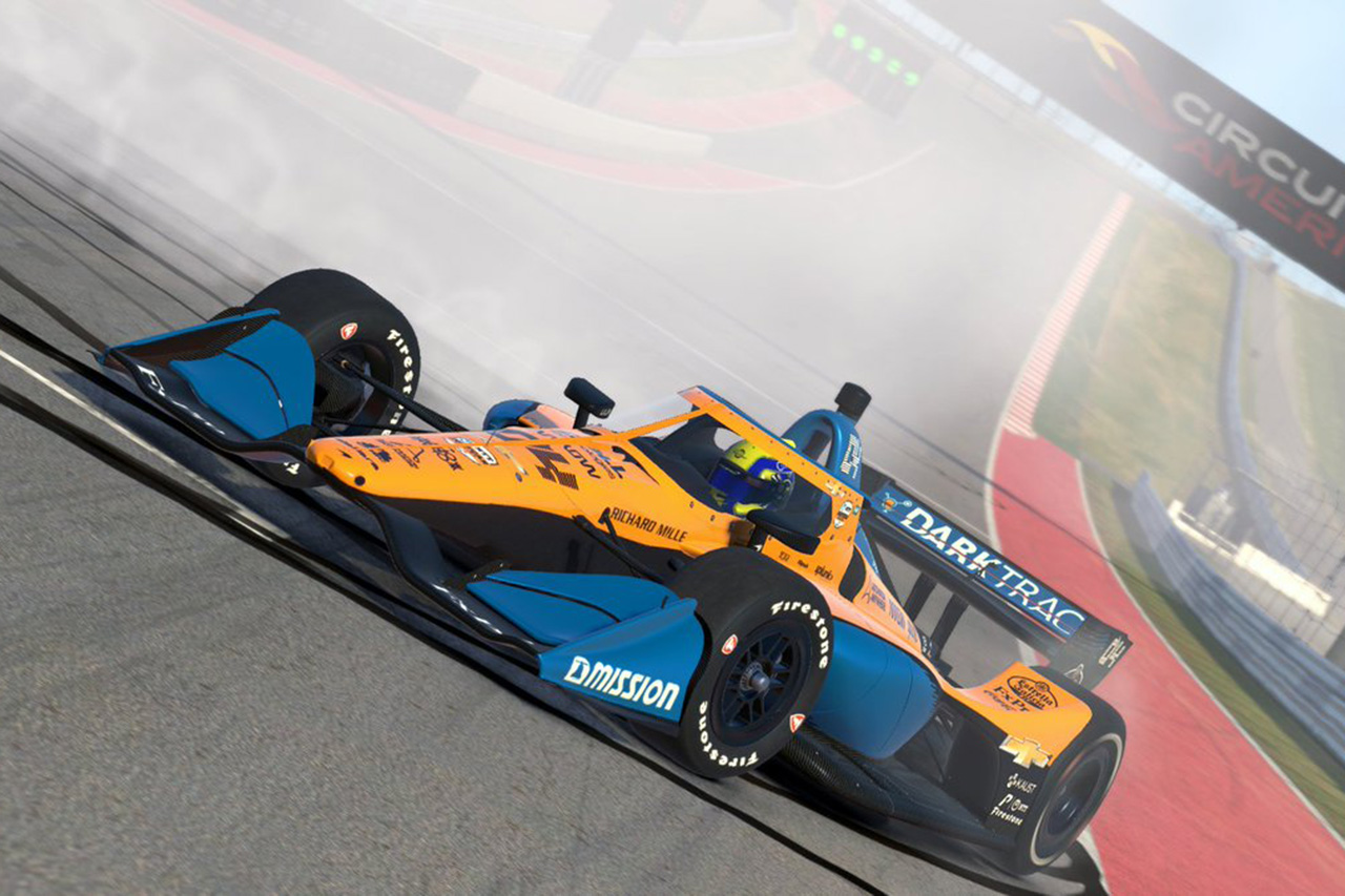 マクラーレンF1のランド・ノリス、INDYCAR iRacing Challengeで優勝！