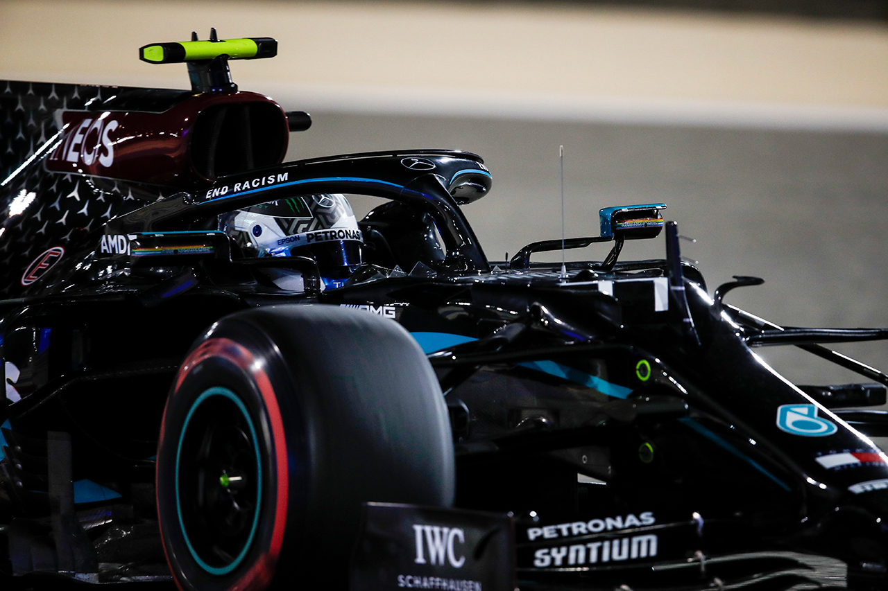 F1サヒールGP 予選：ボッタスが意地のポールでメルセデスが1列目独占