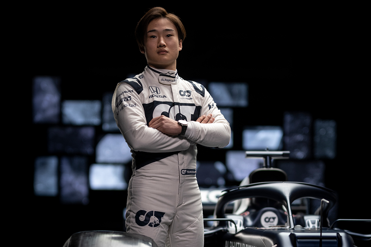 角田裕毅、最年少は意識せず 「フェルスタッペンは17歳でF1デビューした」