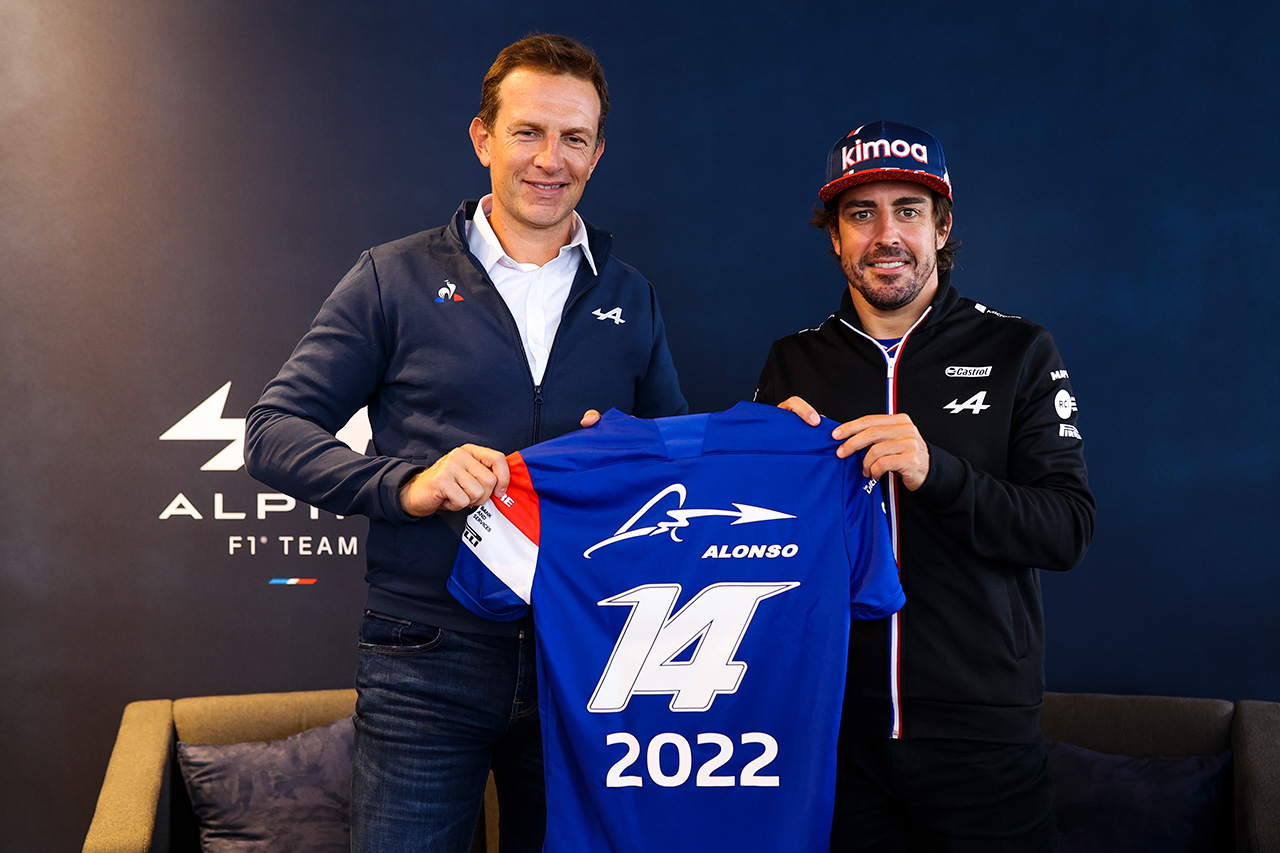アルピーヌF1、フェルナンド・アロンソの2022年の残留を正式発表