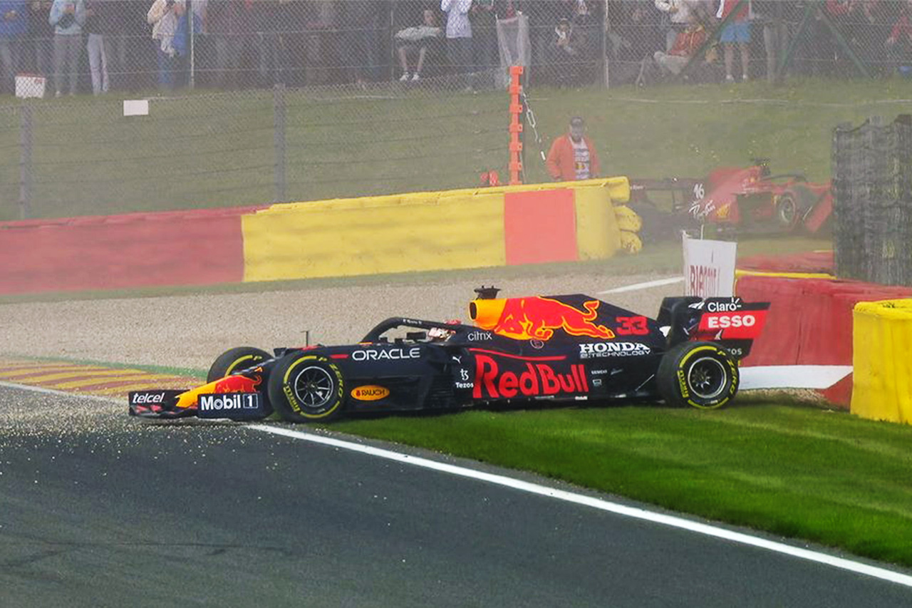 【速報】 F1ベルギーGP FP2 結果：フェルスタッペン首位もクラッシュ