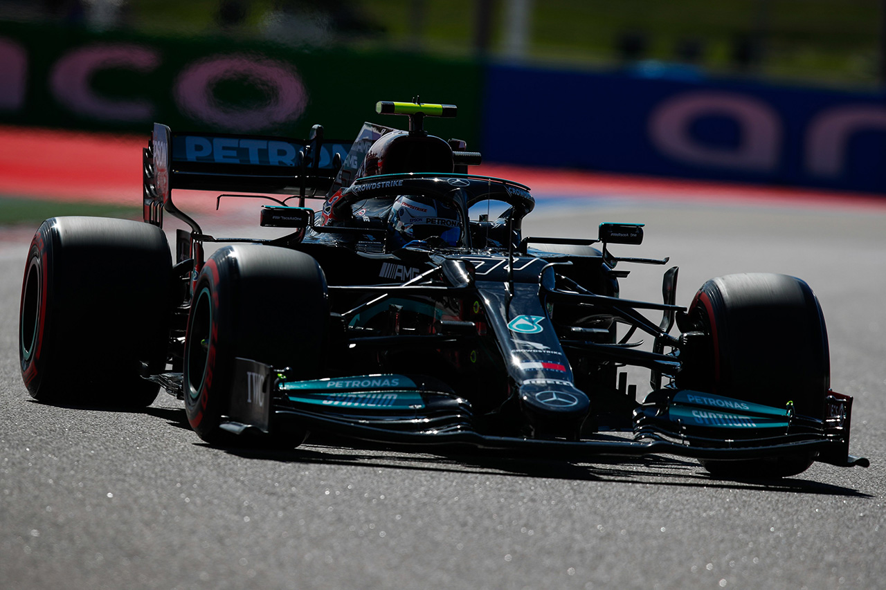 F1ロシアGP フリー走行1回目：ボッタス首位でメルセデスがワンツー