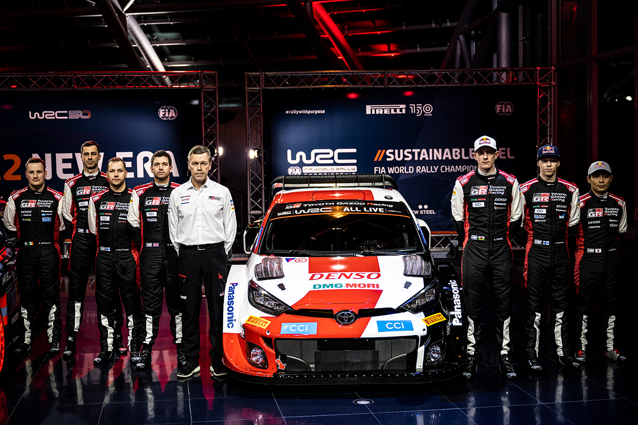 トヨタ、2022年のWRC参戦車両『GRヤリス Rally1』をお披露目