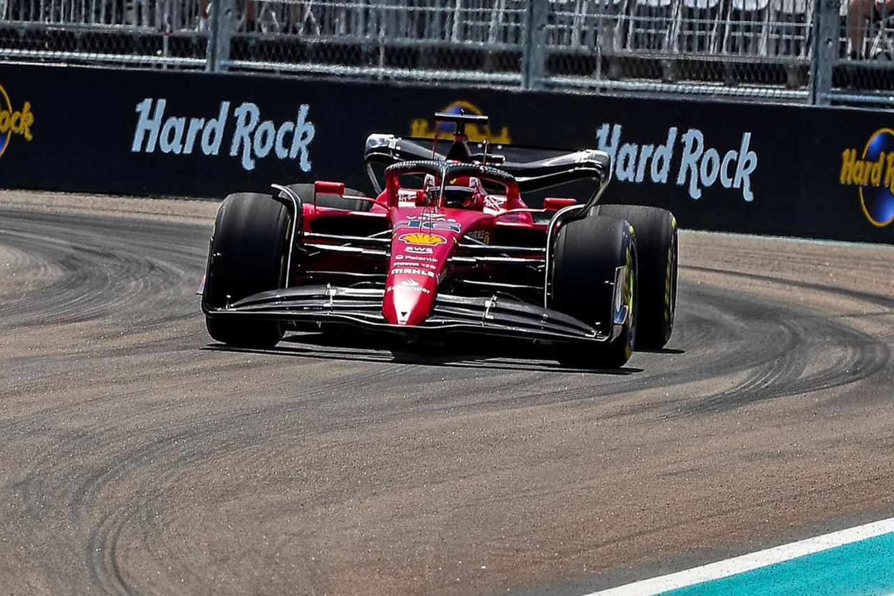 F1マイアミGP フリー走行1回目：フェラーリF1のルクレールがトップ