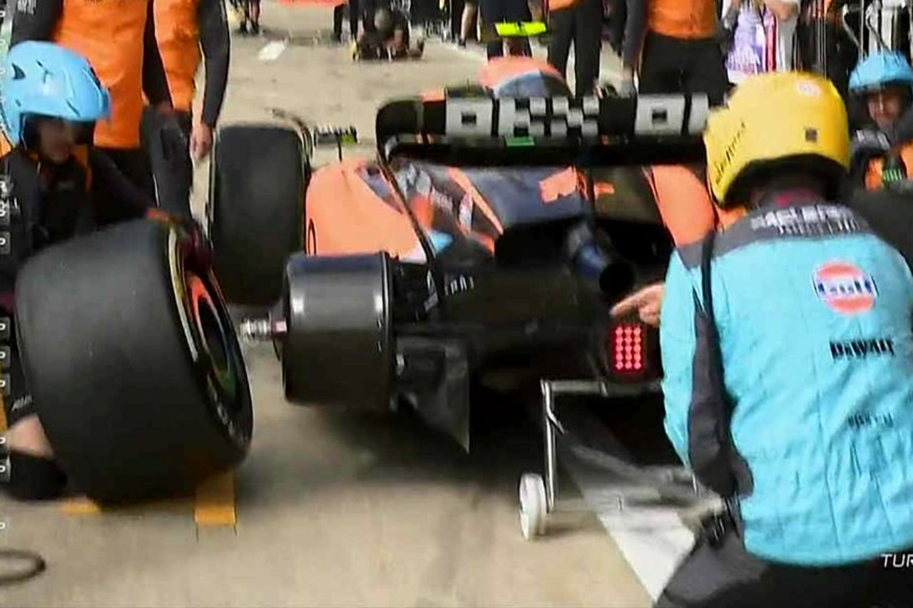 【動画】 マクラーレン、慌てたクルーがタイヤを逆向きに装着