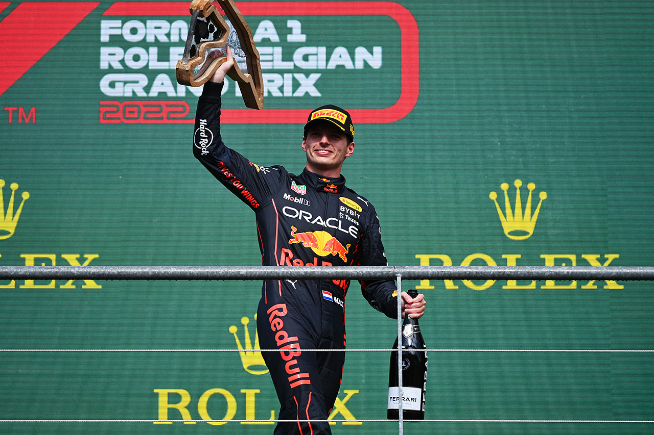 2022年F1ベルギーGP：マックス・フェルスタッペンがF1史上2人目の記録