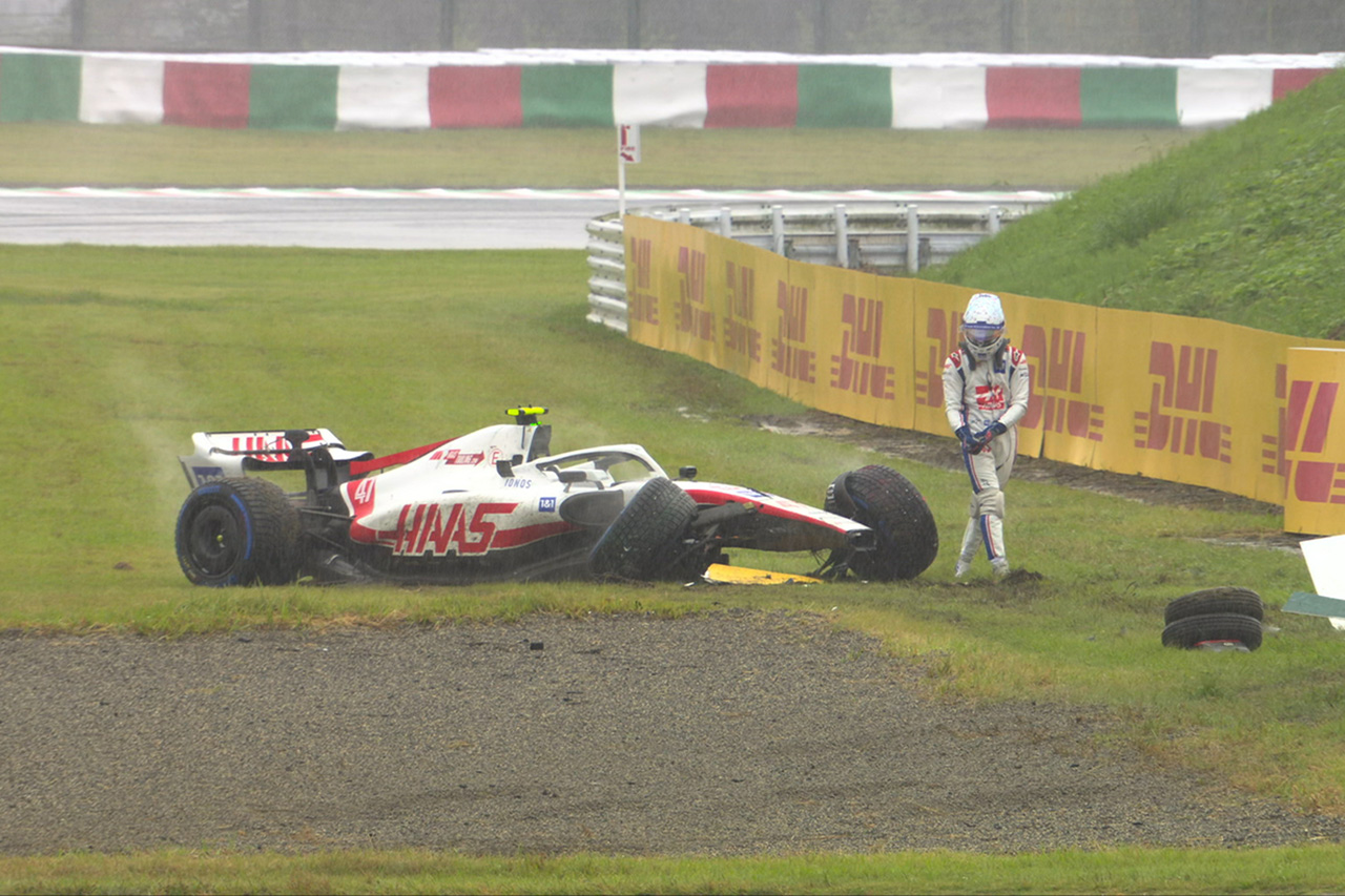 【動画】 ミック・シューマッハ、FP1のチェッカー後にクラッシュ