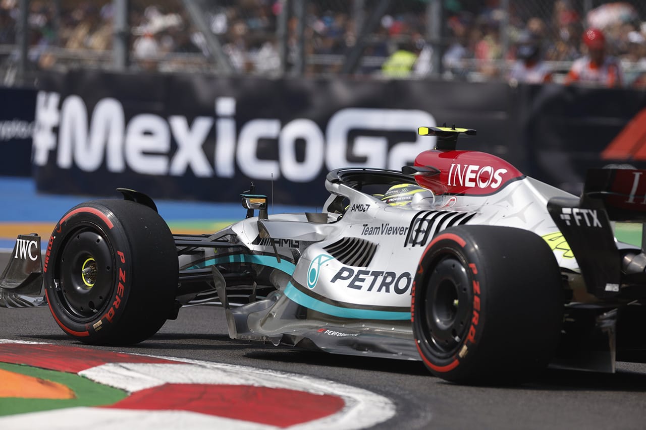 F1メキシコGP フリー走行3回目：ラッセル首位でメルセデスがワンツー