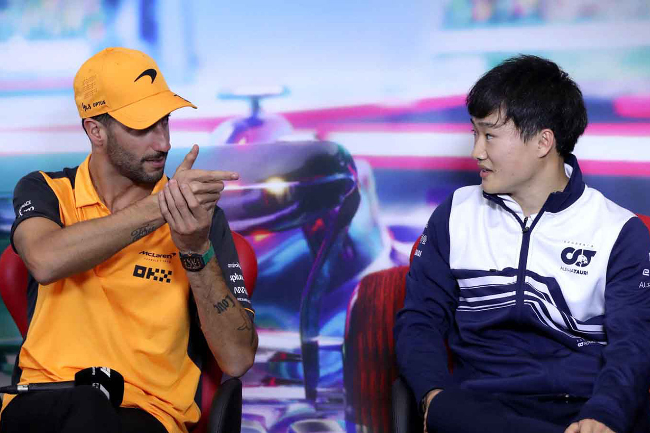 ダニエル・リカルド 「F1を休みたいので角田裕毅のことは放っておいてね」