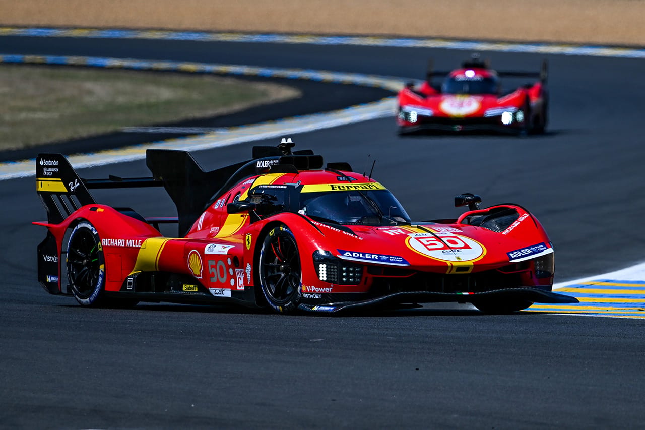 ル・マン24時間レース：フェラーリが予選1回目にトヨタを破ってワンツー