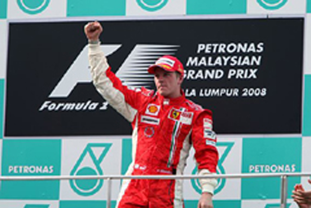 フェラーリ、ライコネン圧勝もマッサはリタイア