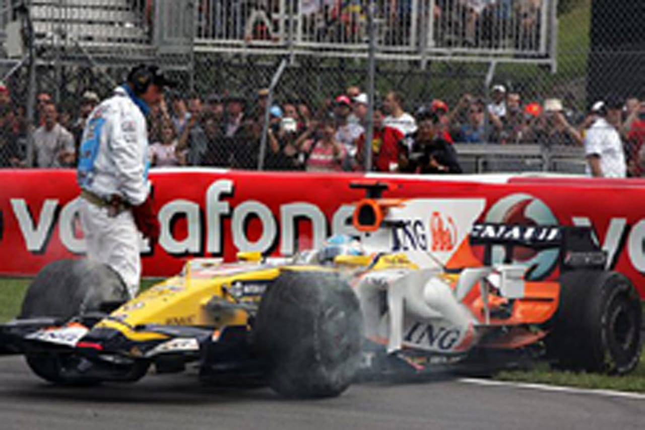ルノー：F1 カナダGP初日 アロンソがコースオフ