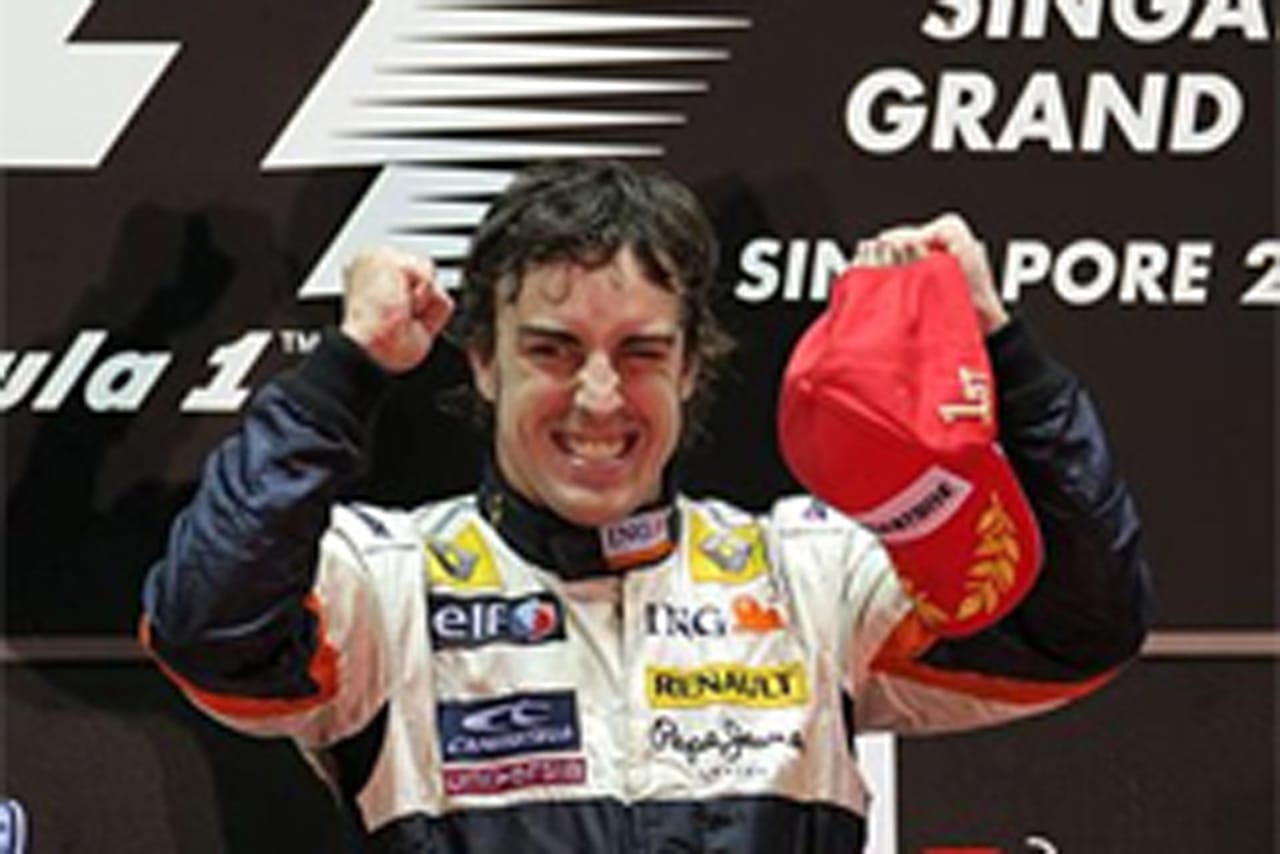 ルノー：アロンソが見事な優勝！（シンガポールGP）