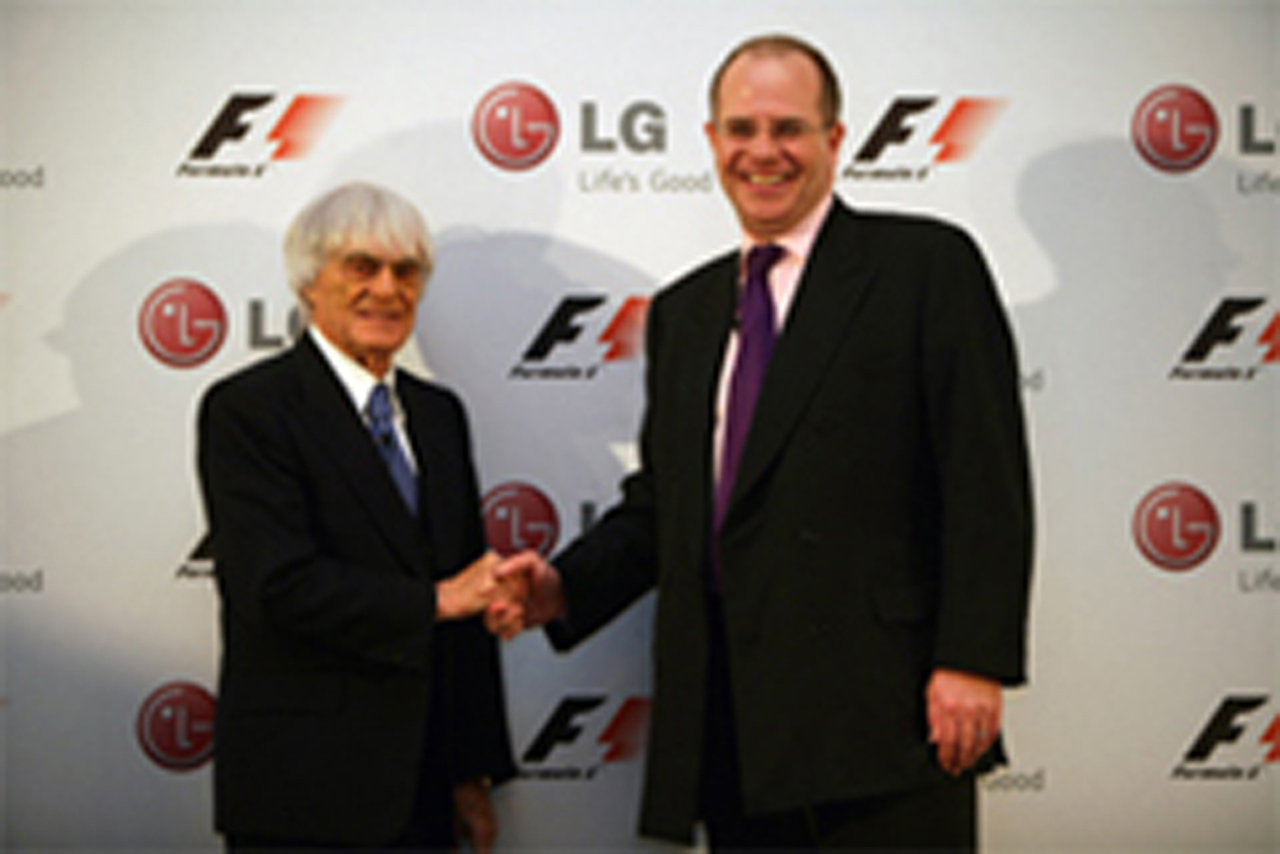 LG、F1の公式パートナーに