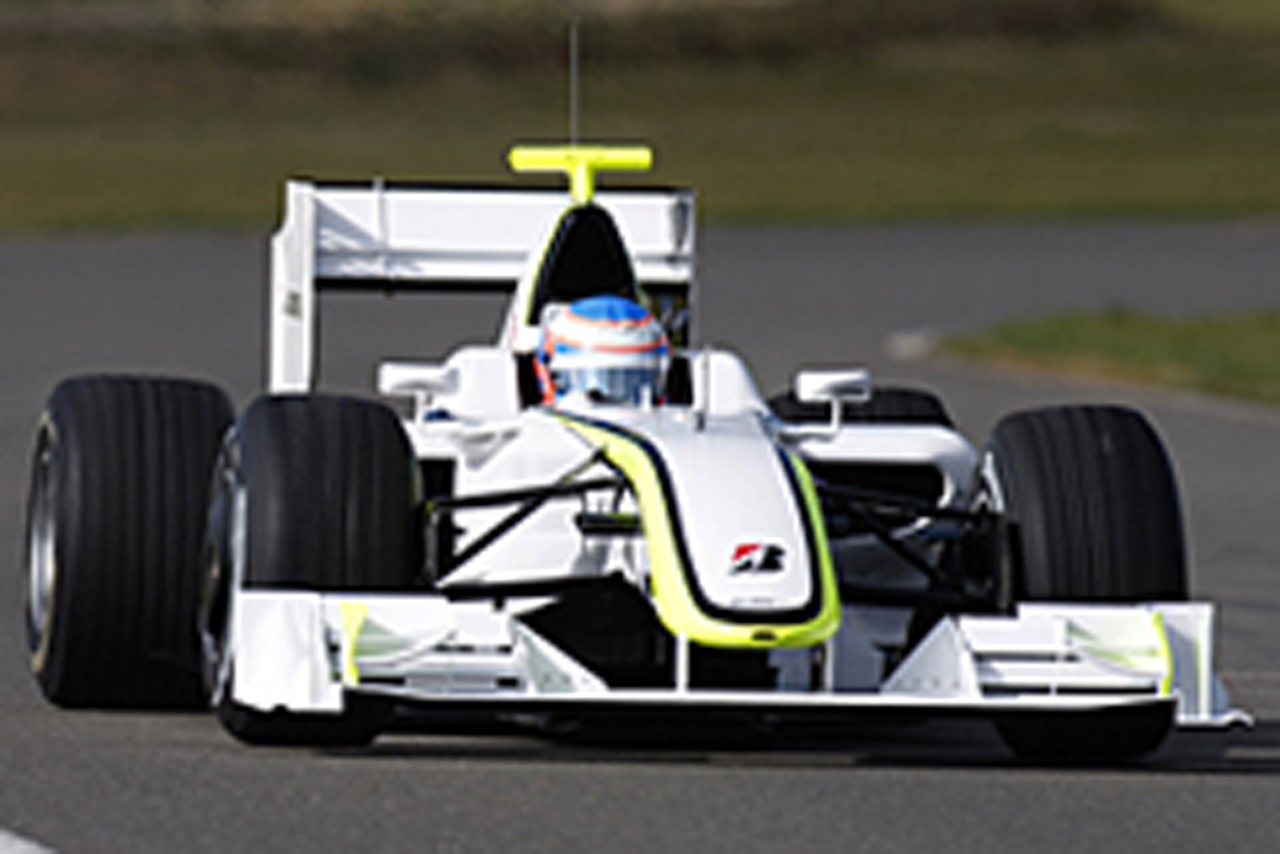 ブラウンGP、BGP001をシェイクダウン