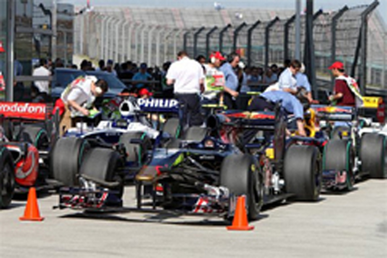 F1中国GP予選後の全F1マシンの燃料搭載量