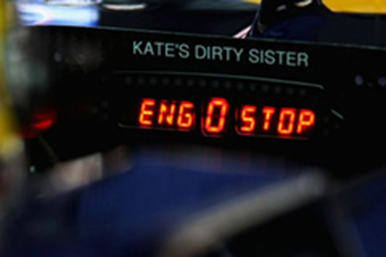 ベッテルのマシンに刻まれた“KATE’S DIRTY SISTER”