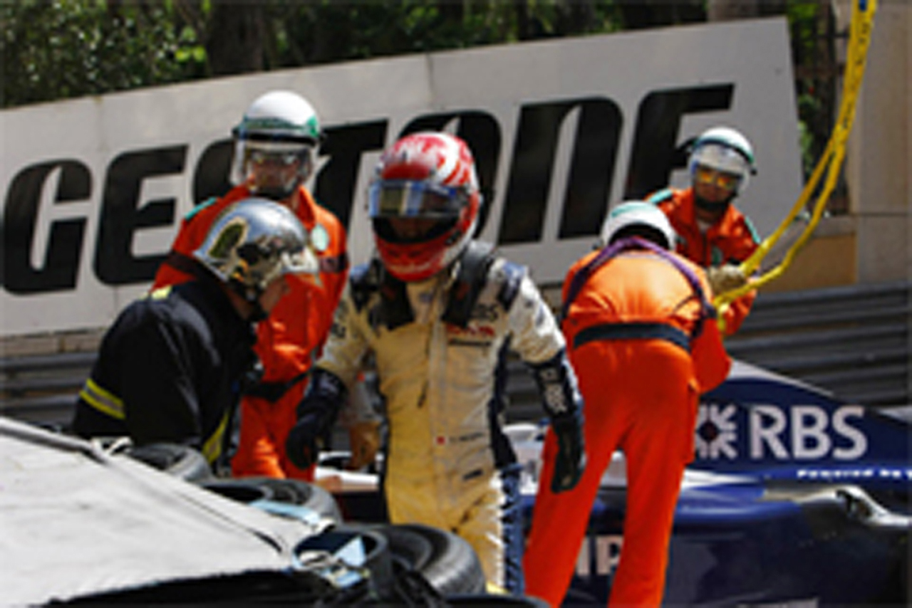 ウィリアムズ:中嶋一貴はクラッシュで15位完走扱い (F1モナコGP)
