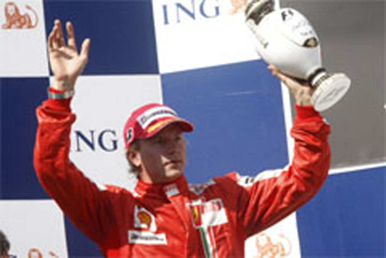 フェラーリ:キミ・ライコネンが2位表彰台 (F1ハンガリーGP)