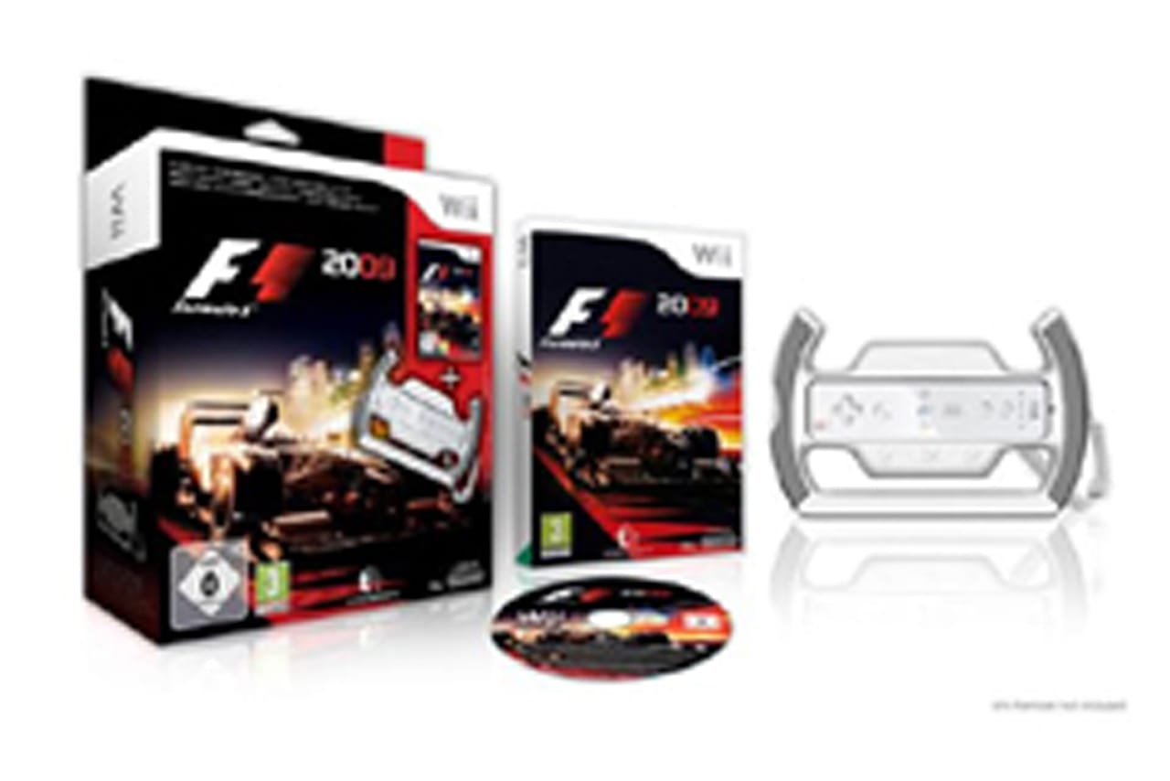 Wii版「F1 2009」の限定ステアリングボックス発表