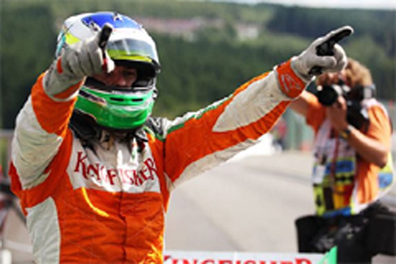 フォース・インディア：フィジケラがチーム初ポール （F1ベルギーGP予選）